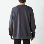 Inside Out Fleece Pullover Sweatshirt // Charcoal (L)