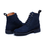 Goodyear Welted Wingtip Brogue Lace Up Boots // Blue (US: 10)