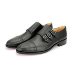 Triple Strap Monk Goodyear Welted // Black (US: 9)