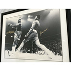 Muhammad Ali + Joe Frazier // Dual Signed Framed Photo