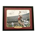 Dwight Clark // Signed 49ers "The Catch" Photo With Hand Drawn Play