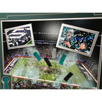 Philadelphia Eagles Super Bowl Champions Authentic Confetti Framed 16x20 Collage