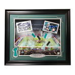 Philadelphia Eagles Super Bowl Champions Authentic Confetti Framed 16x20 Collage