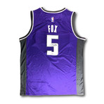 De'Aaron Fox // Signed Basketball Jersey // Sacramento Kings