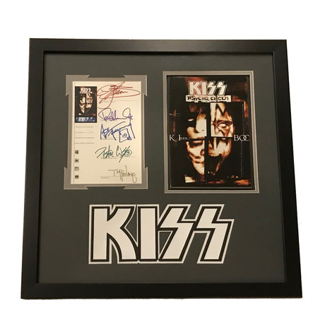 KISS // Band Signed Framed Collage