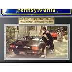 "Rocky IV" Framed License Plate Collage