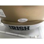 Rudy Ruettiger // Signed Notre Dame Helmet With Hand Drawn "Sack Play"