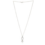 Mikimoto 18k White Gold Pearl + Diamond Necklace II