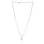 Mikimoto 18k White Gold Pearl + Diamond Necklace I