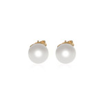 Mikimoto 18k Yellow Gold Pearl Earrings