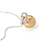 Mikimoto 18k White Gold Diamond + Pearl Statement Necklace II