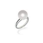 Mikimoto 18k White Gold Pearl Ring // Ring Size: 6.5
