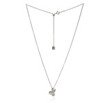 Mikimoto 18k White Gold Pearl + Diamond Necklace IX