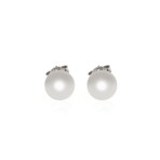 Mikimoto 18k White Gold Pearl Earrings II