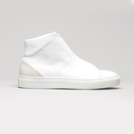 Minimal High V8 Sneakers // White Leather + Bone (US: 9)
