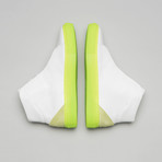 Minimal High V4 Sneakers // White + Lime (Euro: 37)