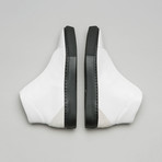 Minimal High V1 Sneakers // White Leather + Bone (US: 7.5)