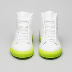 Minimal High V4 Sneakers // White + Lime (Euro: 41)