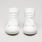 Minimal High V8 Sneakers // White Leather + Bone (US: 8.5)