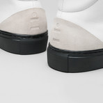 Minimal High V1 Sneakers // White Leather + Bone (Euro: 46)