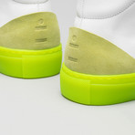 Minimal High V4 Sneakers // White + Lime (Euro: 36)