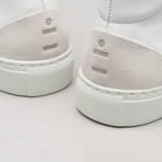 Minimal High V8 Sneakers // White Leather + Bone (Euro: 43)