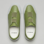 Slip On Sneakers V1 // Aloe Leather + Plaster (Euro: 46)