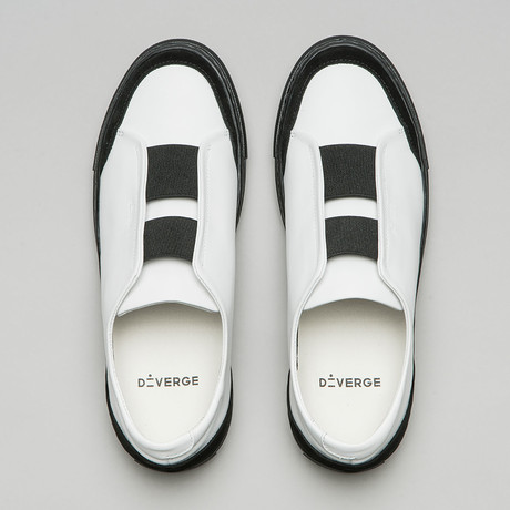 Slip On V6 Sneakers // White + Black (Euro: 36)