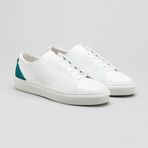 Minimal Low V13 Sneakers // White Leather + Emerald Green (US: 8.5)