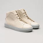 Minimal High V9 Sneakers // Beige Leather + Bone (US: 10.5)