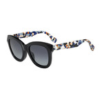 Fendi // Women's Sunglasses // Black Abstract + Gray