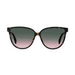 Fendi // Women's Sunglasses // Dark Havana + Green Pink