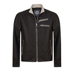 Maul Leather Jacket // Black + Ecru (L)