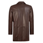 Fair Leather Jacket // Chestnut (L)
