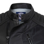 Fireball Leather Jacket // Black (2XL)