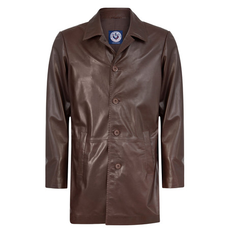 Fair Leather Jacket // Chestnut (XS)