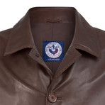 Fair Leather Jacket // Chestnut (XL)