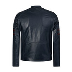 Ruck Leather Jacket // Navy (XL)