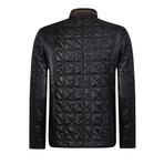 Lineout Leather Jacket // Black (L)