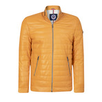 Germany Leather Jacket // Yellow (L)