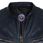 Ruck Leather Jacket // Navy (XS)
