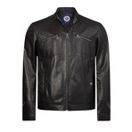 Smooth Leather Jacket // Black (L)