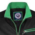 Maul Leather Jacket // Black + Green (M)
