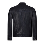 Crossbar Leather Jacket // Black (S)
