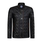 Lineout Leather Jacket // Black (XL)
