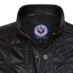 Lineout Leather Jacket // Black (M)
