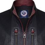 Crossbar Leather Jacket // Black (L)