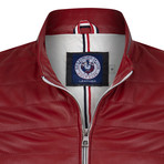 California Leather Jacket // Red (L)