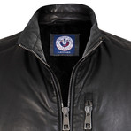 Cooldy Leather Jacket // Black (2XL)