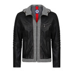Rainy Leather Jacket // Black (XL)
